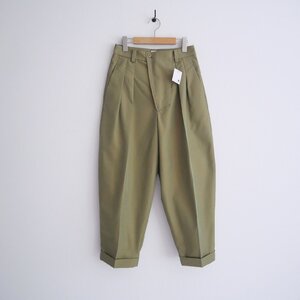 2023 / BOWTE バウト / COTTON SILK GABARDINE TUCK TAPERED PANTS パンツ 0 / 231-14-0006 / 2309-0754