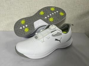 送料無料◆新品◆PUMA GOLF フュージョン FX ディスク ソフトスパイク ゴルフシューズ◆(25.5)◆195029-01◆プーマ ゴルフ