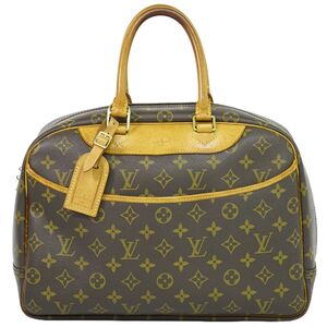 本物 ルイヴィトン LOUIS VUITTON LV ドーヴィル モノグラム ハンドバッグ ブラウン M47270