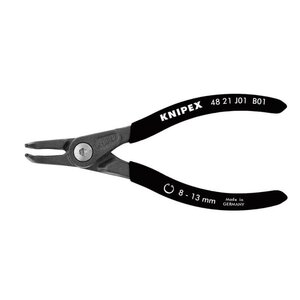 ★新品★KNIPEX クニペックス 穴用精密スナップリングプライヤー曲(BK) 4821-J01B01 8-13mm ハンドツール ニッパー)岡b