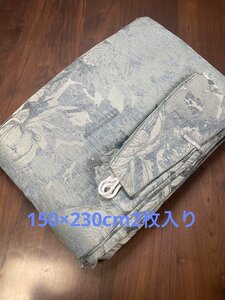 ☆遮光デザインカーテン:150×230cm:2枚 TBL/フラワー☆g010【送料無料】