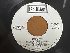 エマーソン・レイク＆パーマー (EMERSON LAKE & PALMER) / LUCKY MAN 7インチ・シングル US盤 ELP