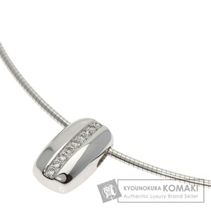 TASAKI タサキ ダイヤモンド オメガ ネックレス K18ホワイトゴールド レディース 中古