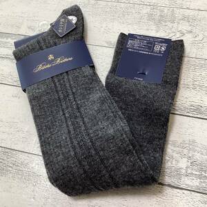 ☆5　ブルックスブラザーズ　ハイソックス　27~28cm　カシミヤ　定価2530円　福助　Brooks　Brothers 　送140円～