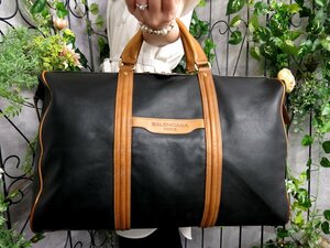 ●超美品●BALENCIAGA バレンシアガ●BBロゴ●カーフ レザー 本革●ボストン バッグ●黒 ブラウン●G金具●大容量 旅行●かばん●Js47410