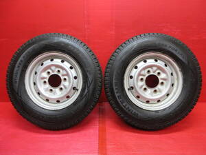 マツダ 4WD ボンゴ純正14インチホイール 2本 5J 6H 139.7 DUNLOP WINTER MAXX 185R14 8PR LT スタッドレスタイヤ MAZDA BONGO 四駆