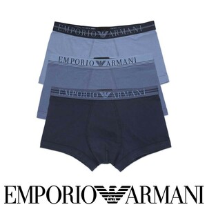 EMPORIO ARMANI エンポリオアルマーニ MIXED WAISTBAND コットン 前閉じ ボクサーパンツ メンズ 3枚組 54087237 アソートセット S