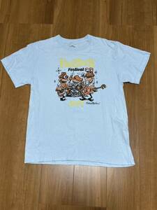 USED フジロック2017 ラインナップTシャツ サイズM ライトブルー　gorillaz major lazer radwimps fuji rock