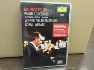 福6//2DVD///無傷!!★輸入盤★マウリツィオ・ポリーニ（Maurizio Pollini）ピアノ協奏曲集／ベートーヴェン,ブラームス,他／ベーム（Bohm）