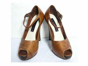 美品 スティーブマデン STEVE MADDEN パンプス オープントゥ 5.5M 23.0cm E684-80