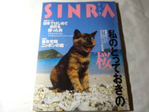 最終出品　雑誌「シンラ SINRA 1999.4」とっておきの桜 ニッポンの猫 純血アラブ馬 山廃の酒 中嶋朋子 小沢昭一 椎名誠 野口悠紀雄 他　