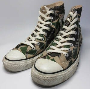 90s CONVERSE コンバース ALL STAR HI オールスターハイ カモフラージュ 迷彩 83カモ 復刻 USA製 US9 ビンテージ VINTAGE