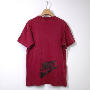 【90s 銀タグ メンズ L】NIKE ナイキ 半袖 ロゴ Tシャツ レッド 赤 刺繍 AA8325