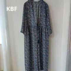 KBF ハナガラガウン　花柄　羽織