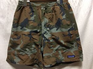 美品 patagonia バギーズロング バギーズショーツ 7inc XS ショートパンツ 廃番希少品 迷彩 カモフラージュ baggies shorts