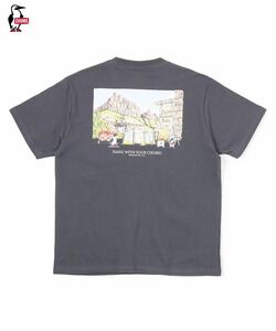 CHUMS Zion Camping T-Shirt Charcoal チャムス ザイオン キャンピング Tシャツ（メンズ）チャコール グレー／灰 CH01-2393／XXL／2XL