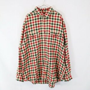 SALE/// Abercrombie & Fitch アバクロンビーアンドフィッチ 長袖ネルシャツ アメカジ フラップポケット チェック(メンズ XL) N7437