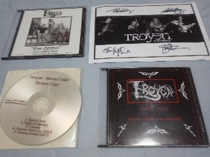 伝説/サイン入 CD/promo NWOBHM TROYEN 最新EP-A New Dawn,The demo-1982,finish what you started 1981-2015 缶バッジ、ピンバッジ他 