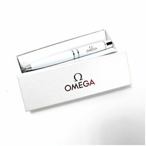 ★ オメガ ボールペン ホワイト×シルバー 中古 Aランク OMEGA｜男性 筆記用具 ツイスト式