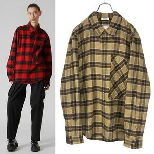 LIMI feu FLANNEL SHIRT BIG CHEST POCKET