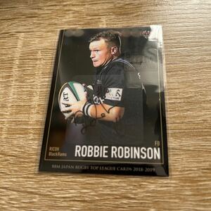 BBM 2018-19 ラグビートップリーグ　ロビー・ロビンソン　119枚限定　直筆サインカード