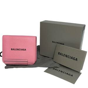 バレンシアガ 二つ折り財布 594216 ピンク 財布 BALENCIAGA