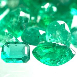 1円〜!!小粒!!☆天然エメラルドおまとめ23.5ct☆f 約4.7g ルース 裸石 宝石 ジュエリー jewelry emerald ベリル w3ま158