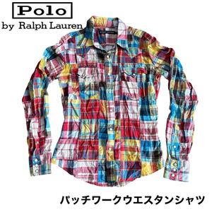 POLO Ralph Lauren ポロラルフローレン パッチワークウエスタンシャツ インパクト21別注 160