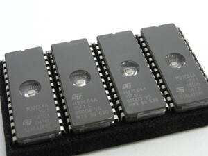 ★ STマイクロ . EPROM. M2764A. ８個セット. 美品 (消去確認済み) A-622 ★