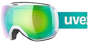 24UVEX　downhill2100CV　ホワイトマット/グリーン/グリーン　レンズ：グリーンミラー colorvision グリーン(S2)眼鏡使用可能 定価￥22000