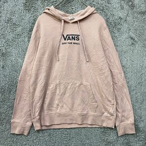 VANS バンズ スウェット パーカー プルオーバー サイズL ピンク レディース トップス 最落なし （D4）