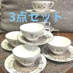 Noritake ノリタケティーカップ＆ソーサー 6点セット　オトナレトロ