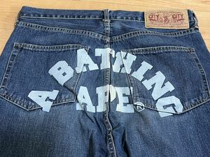 BAPE ジーンズ★エイプ ape デニムパンツ