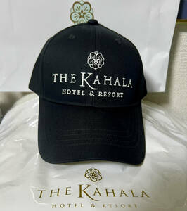 ■新品未使用 カハラホテル The Kahala Hotel キャップ 帽子 ゴルフ スポーツ ホテル ハワイ オアフ　黒 