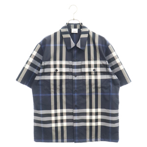 BURBERRY バーバリー ヴィンテージチェック ショートスリーブシャツ 半袖 8071026 ブルー/ホワイト