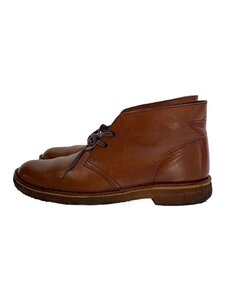 Clarks◆チャッカブーツ/US7.5/BRW/レザー/13292