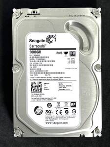 【送料無料】 ★ 2TB ★　ST2000DM001　/　Seagate　【 使用時間：2666 ｈ 】良品 3.5インチ内蔵HDD SATA　ST2000DM001-1CH164　FW: CC27