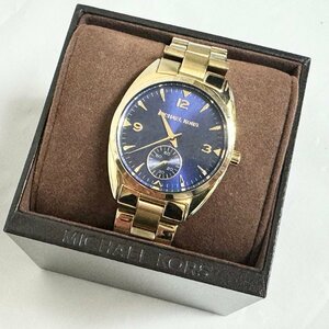 キングラム[27]MICHAEL KORS マイケルコース mk3345 Callie Blue レディース 腕時計★稼働★箱・余りコマ★【送料無料】