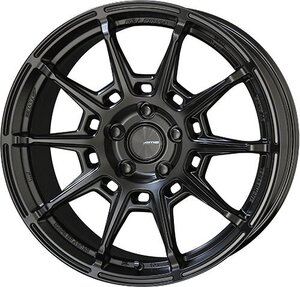 AME ガレルナ レフィーノ 17インチ×7J +45 4穴 100 ホイール GALERNA REFINO マットブラック/ブラポリ 17x7J