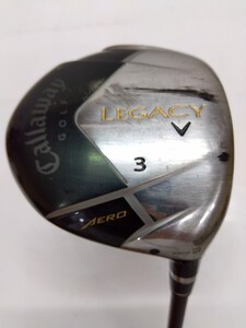 Callaway GOLF LEGACY AERO FW 3W 15度 flex:R メンズ右 オリジナルカーボンシャフトフェアウェイウッド キャロウェイ レガシー