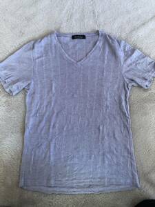 トルネードマート　Vネック Tシャツ カットソー 半袖 薄紫　M