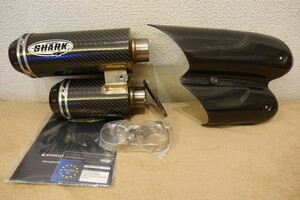 絶版★SHARK Supersport (17-22)/S (17-20) DUCATI カーボンスリップオンサイレンサー(2-2) TRC-20 860004 定価155,200円 シャークマフラー