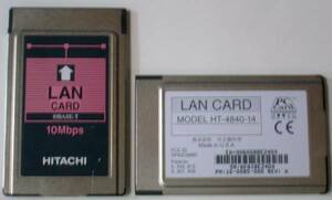 【日立】10BASE-T　LAN　PCカード HT-4840-14（ケーブル欠品）