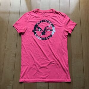 アメリカンイーグル クラシックフィット ロゴTシャツ 122-1-357 ピンク S