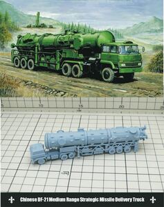 1/144 レジンキット Chinese DF-21 Medium Range Strategic Missile Delivery Truck