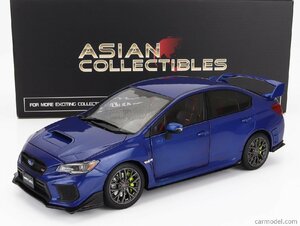 Sun Star サンスター 1/18 2018年モデル スバル SUBARU MPREZA STi (S207) CUSTOM VERSION 2018 Lapis Blue Pearl ブルー