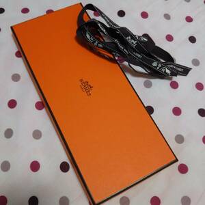 ★未使用品★ 【HERMES】 『オレンジBOX ＆ リボン』 ２点セット 素敵ー♪♪♪ ルンルン～（~▽~＠）♪♪♪