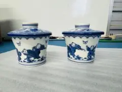 ★鍋島焼★湯呑み　湯飲み　陶器　陶芸　食器　和製　蓋付き　茶道具茶器 蓋碗