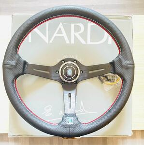 ステアリング　NARDI ナルディ タイプ　ステアリング ホーンボタン 付き　35πブラック