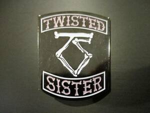 TWISTED SISTER メタルピンバッジ logo / iron maiden metallica